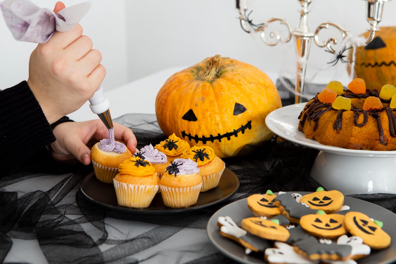 Halloween food arrangement