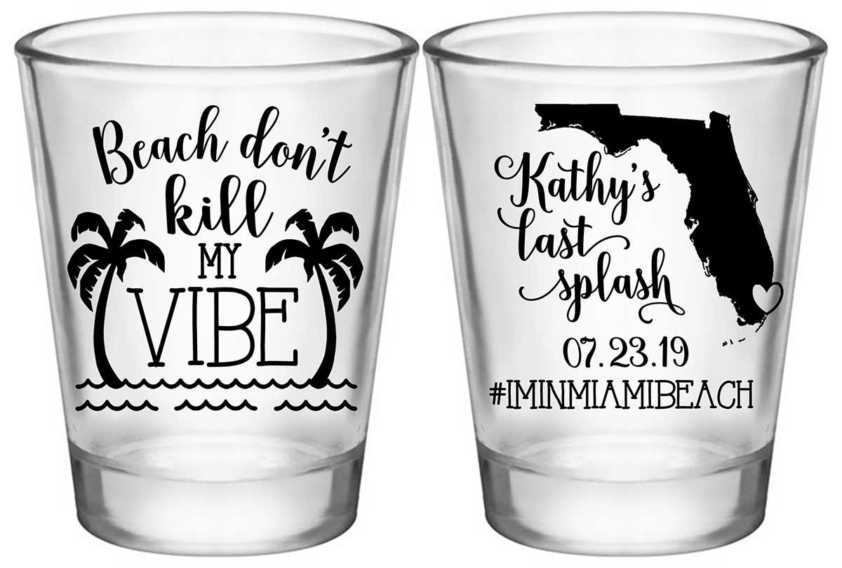 Wedding Shot Glasses With Map Destination Wedding Favors for 