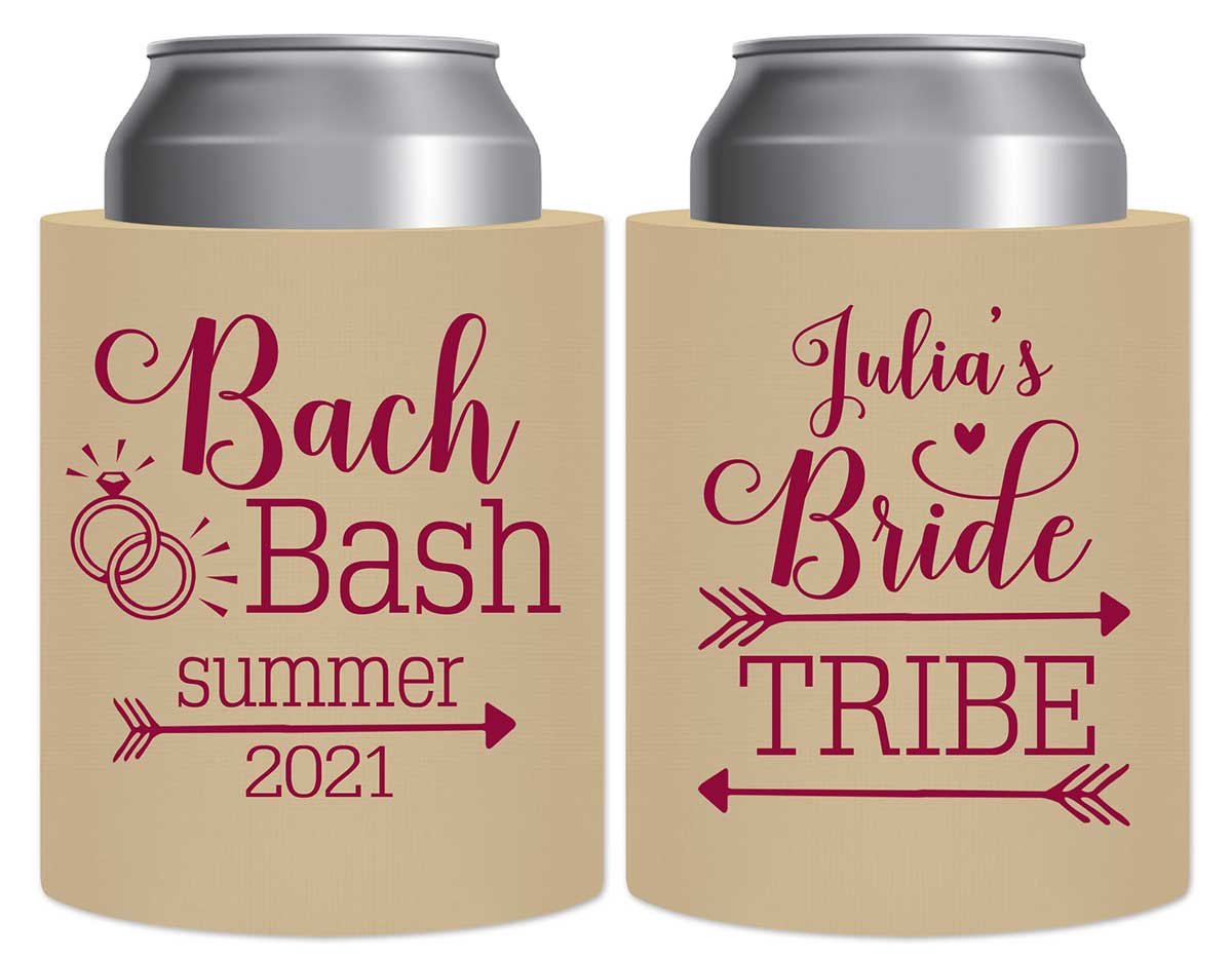 Bride Tribe Bachelorette Bash 1A Thick Foam Can Koozies Rustic Bachelorette Party Gifts for Guests